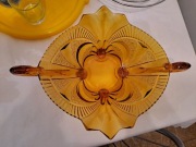 patera szklana w stylu art deco Brockwitz