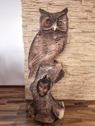 Ozdoba ogrodowa domowa sowa