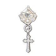 Ozdoby na paznokcie 3d, biżuteria, charms - retro, krzyż, 1szt.