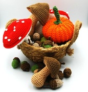 ŻÓŁĄDŹ ozdoba dekoracja KOMPLET 4szt rękodzieło 5