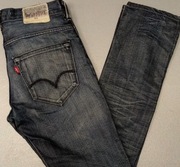 Wr) LEVI'S 513 skinny oryginalne spodnie jeansowe Roz.32/32