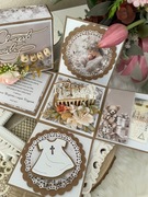 Exploding box na chrzest w pamiątka chrztu świętego prezent handmade
