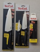 TEFAL noże + ostrzałka