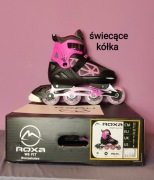 Fabrycznie NOWE - rolki ROXA Heart Alu Kid - r. 39-42 - świecące kółka