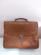 Teczka męska jasny brąz PRL