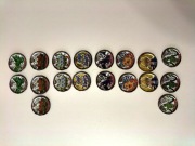 Metalowe TAZOSY Yu-Gi-Oh! ok. 2004 r. – kolekcjonerskie (duplikaty)