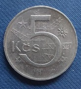 Moneta Czechosłowacja 5 Koron 1973