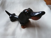 Figurka psa jamnik PRL 