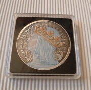 Moneta srebrna Królowa Jadwiga 1 uncja Antique kolor, n 1000 szt , skrętka 