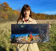 Malarstwo tradycyjne "Nauka czarownictwa" Agnieszki Orleańskiej