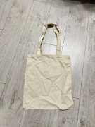 Torebka materiałowa kremowa nowa