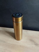 Termos z zaparzaczem i wyświetlaczem LED złoty