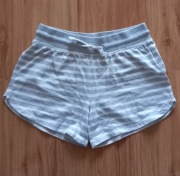 Krótkie spodenki szorty biało-szare paski rozm 164 firmy TXM 