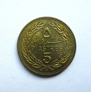 5 Piastrów 1972 r.  Liban