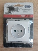 Gniazdo Ospel Sonata GP-1RZP/M/00 biały