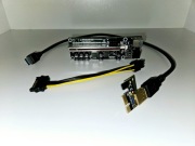Riser 009S Plus PCI-E 1x-16x USB3.0 kopanie kryptowalut, adapter, karta GPU