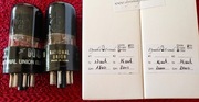 Para 6SN7 GT Ken-Rad USA dla National Union Black Glass 1950/2 Czarne anody
