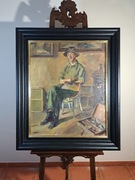 *Portret malarza J.vanden Meullena* Paul NOLLET, obraz olejny