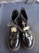 Zimowe kozaczki lakierki dla dziewczynki rozmiar 36