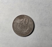 20 groszy. Rok 1949. Miedzionikiel z obiegu