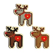 Zestaw haftu koralikovego na driewnie 