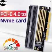 Karta adaptera i radiator cooler SSD M.2 NVME