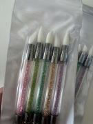 Sylikonowe pędzelki do zdobień i paznokci 