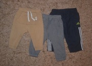 Spodnie dresowe H&M, Next i Adidas rozm.80