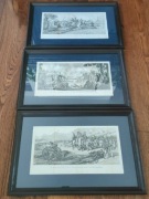 Zestaw scen batalistycznych 19 w. oryginały oprawione 