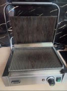 Grill Kontaktowy Panini, podwójny, ryflowany 50-300°C Hendi, żeliwny