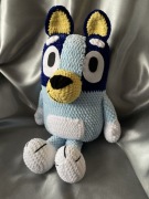 Maskotka pluszak BLUEY na szydełku 50cm rękodzieło szydełkowana