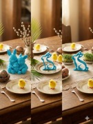 FIGURKI WIELKANOCNE ZAJĄCZKI 3d