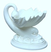 Figuralna Solniczka Royal Worcester Delfin Muszla 