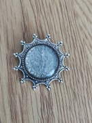 Broszka moneta 1923 vintage unikat retro biżuteria prezent