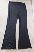 Spodnie czarne legginsy dzwony trapezowe Asos Tall  4XL / 48 / 20