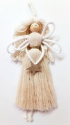 Ozdoba świąteczna, aniołek 18cm, ręcznie wykonany