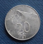 Moneta Słowacja 20 Halerzy 1993