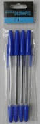 Długopisy 4 szt. - Niebieski