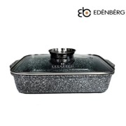 Brytfanna Edenberg EB-12124 w kolorze szarym o pojemności 3,2 l z pokrywką