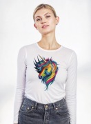 Bluzka z tęczowym jednorożcem (inne kroje, wszystkie rozmiary i kolory)