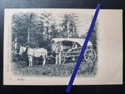 ZAKOPANE ok.1900 Budka wożąca letników z Chabówka góral nakł. S. Bizański