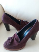 Półbuty na obcasie bordo Tommy Hilfiger roz.41