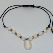 Bransoletka ręcznie robiona koraliki szklane