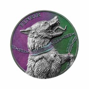 Srebrna moneta Fenrir Germania Beasts 2 Oz Double High Relief nr 099/999