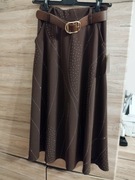 Spódnica czekolada z kieszeniami 