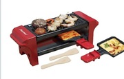 Raclette grill elektryczny Bestron AGR102 czerwony 350 W NOWY 