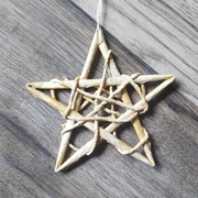 Ozdoby świąteczne - wiklinowe gwiazdki