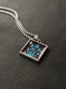 Ręcznie robiony wisiorek "Czarodziejskie grzyby"