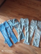 Spodnie dla dziewczynki rozmiar 116 4 szt