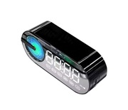 Zegarek Lustrzany LED z Głośnikiem Bluetooth Alarm Radio Budzik.